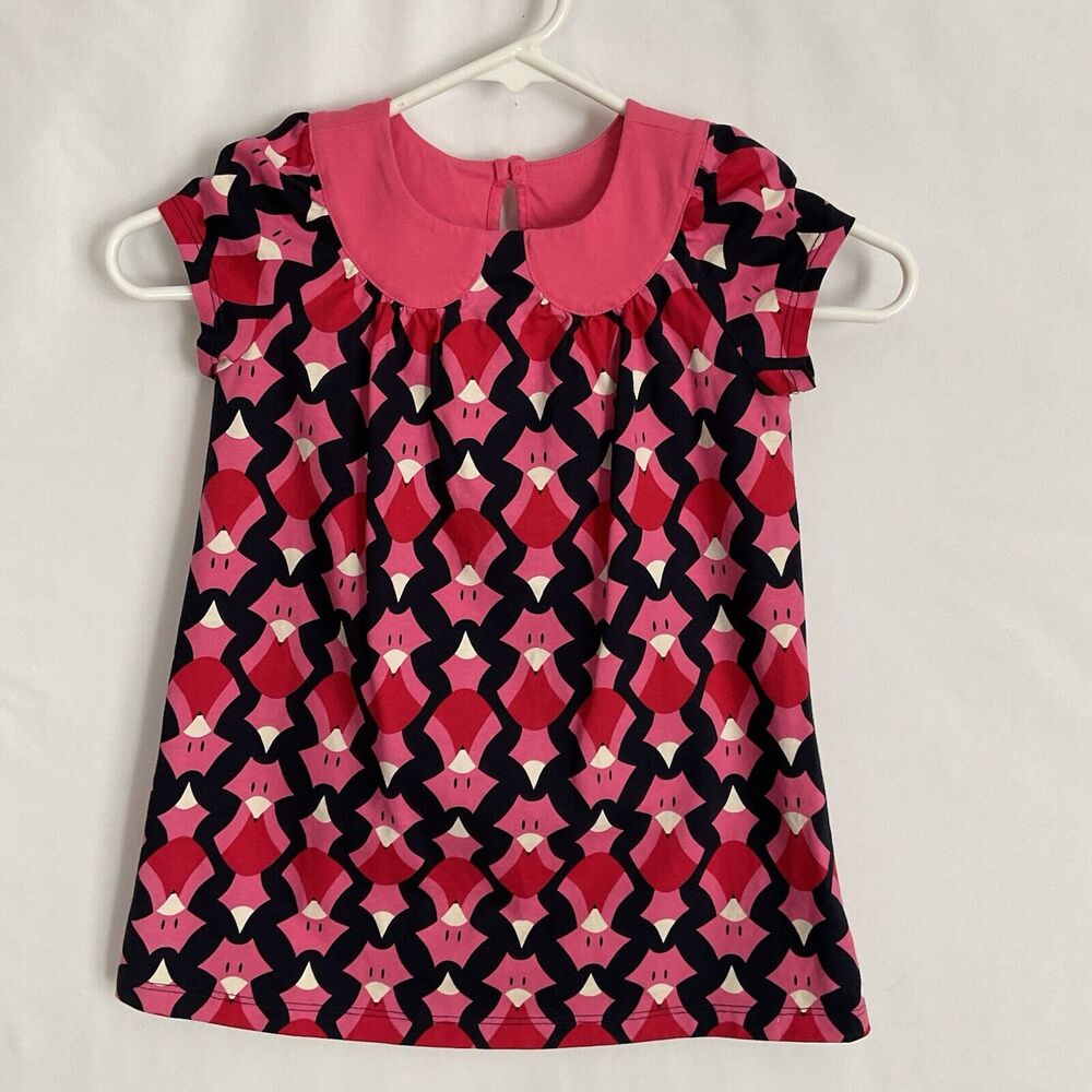 Hannah Andersson Girls Size 90 US 3T Fox Dress